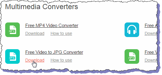 Загрузить Free Video to JPG Converter